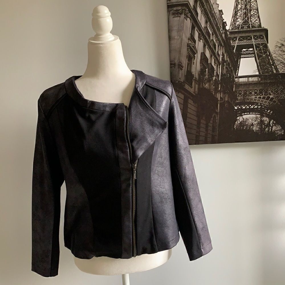 Style & Co zip front jacket.